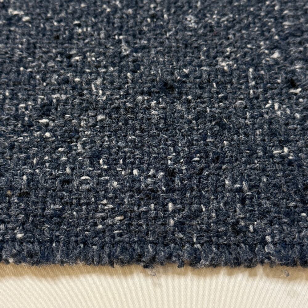 Classic Blue Heathered Fringe Tweed Placemats Set of 4‎ Urban Metro Minimalist - Picture 2 of 5
